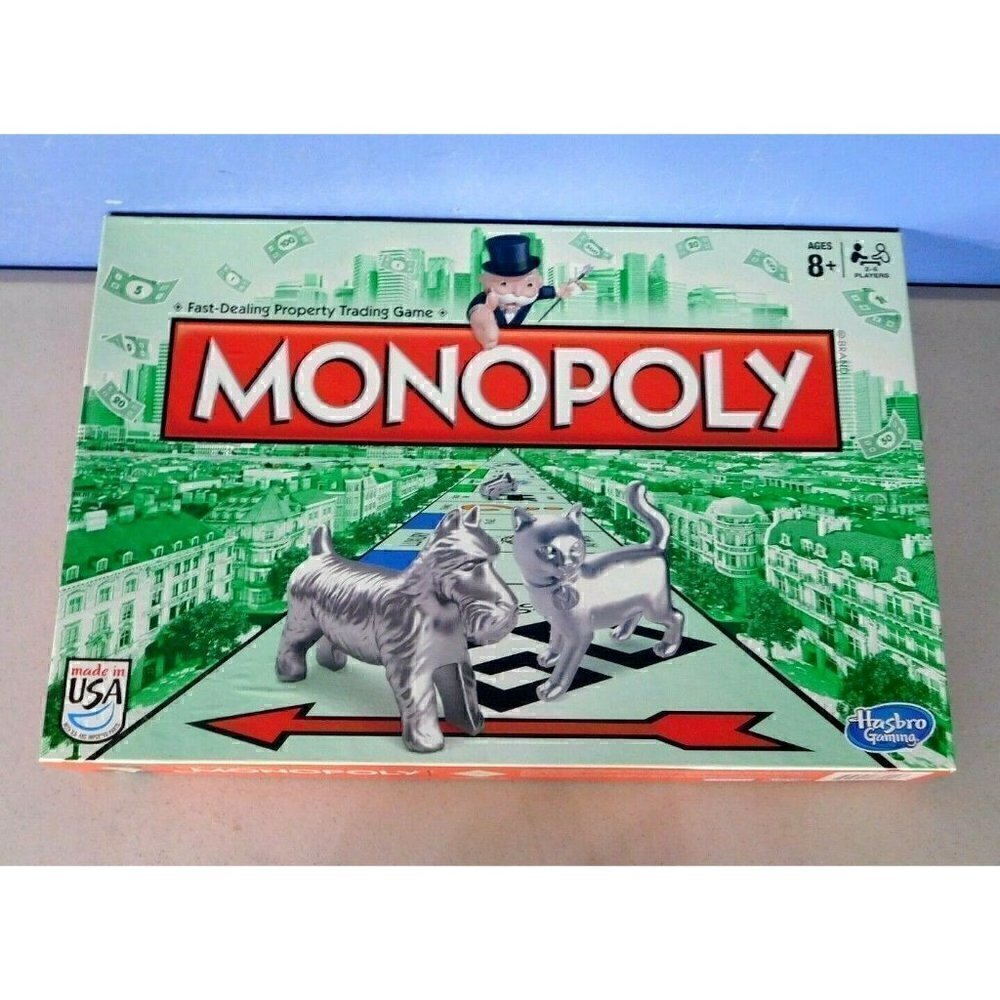 HASBRO MONOPOLY BOARD GAME, NEW - OPEN BOX ITEM